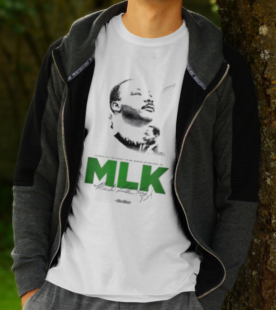 MLK Dr Martin Luther King Jr Bold Green T-Shirt
