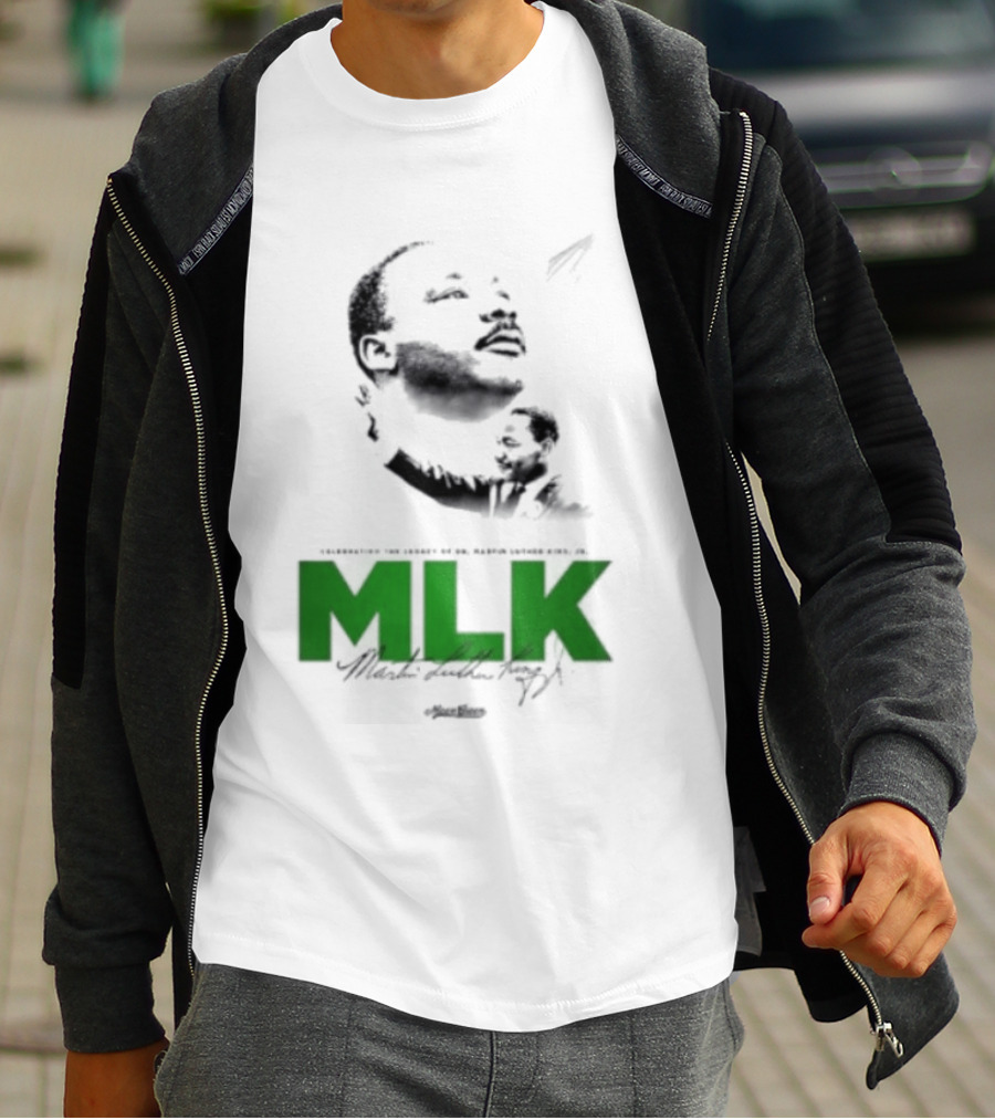 MLK Dr Martin Luther King Jr Bold Green T-Shirt