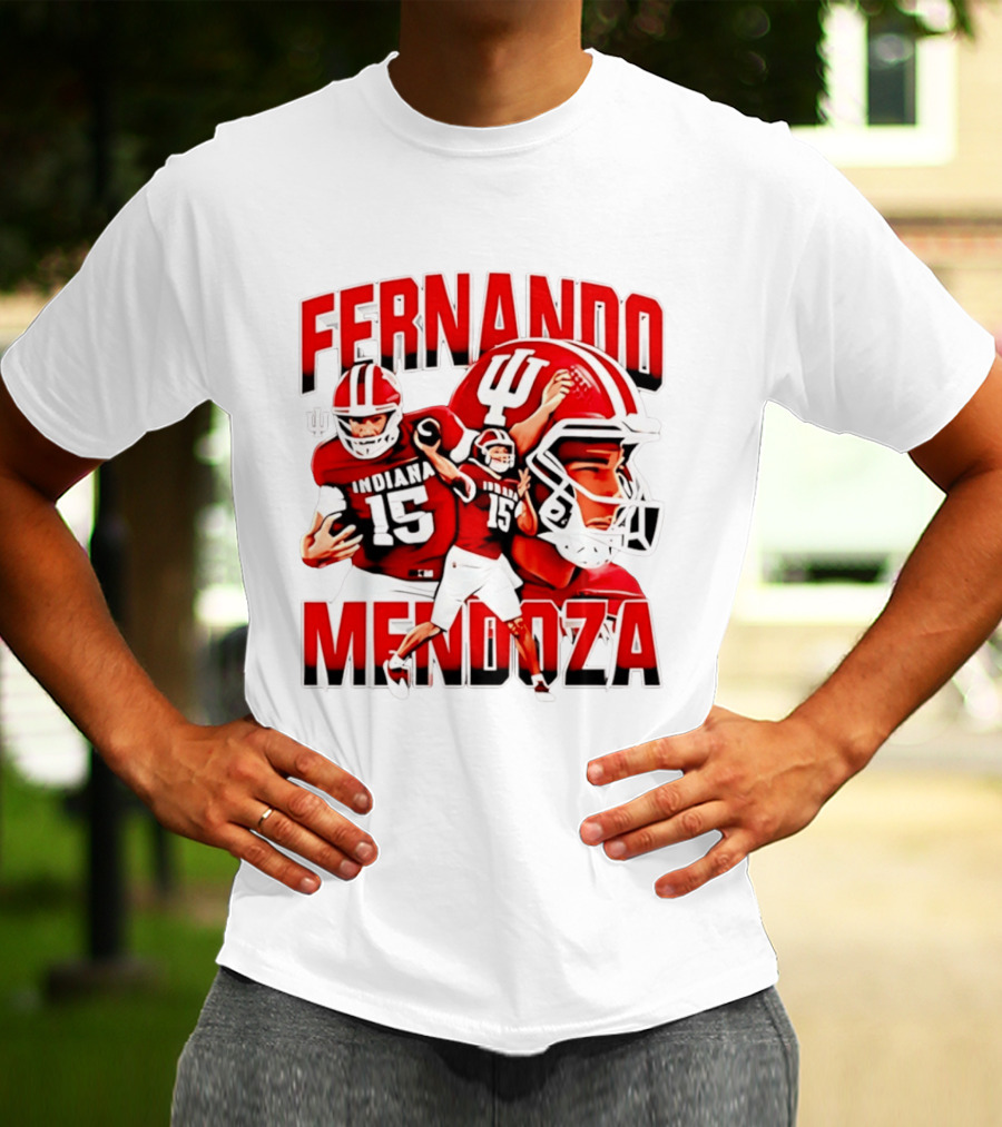 Fernando Mendoza Indiana Hoosiers Football Quarterback Tribute 2026 Champs T-Shirt
