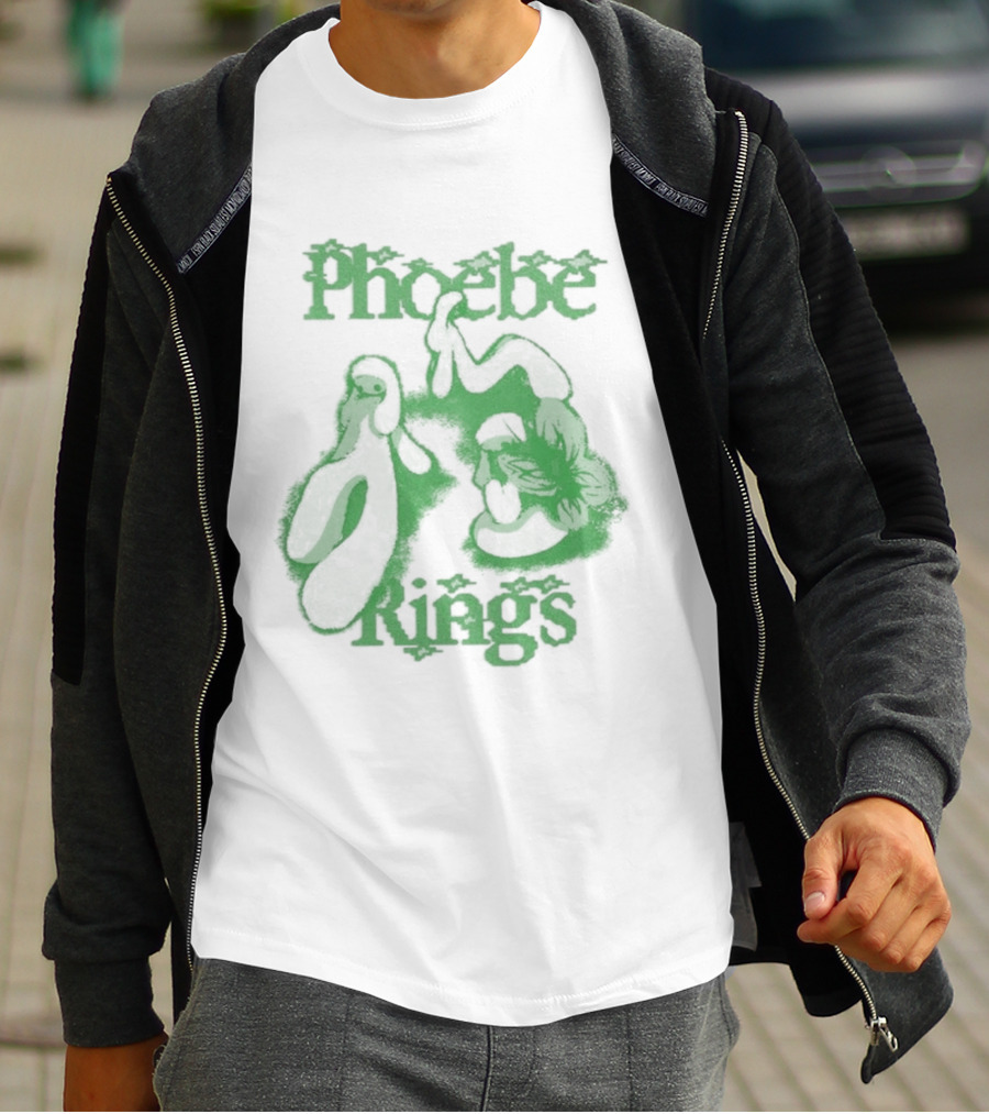 Phoebe Rings Limited Edition Tour Green Psychedelic T-Shirt