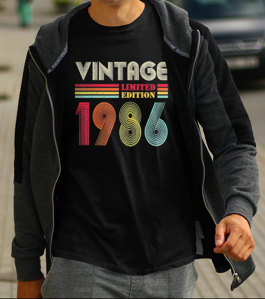 Vintage 1986 Limited Edition 40th Birthday Men Women 40 Years Old T-Shirt