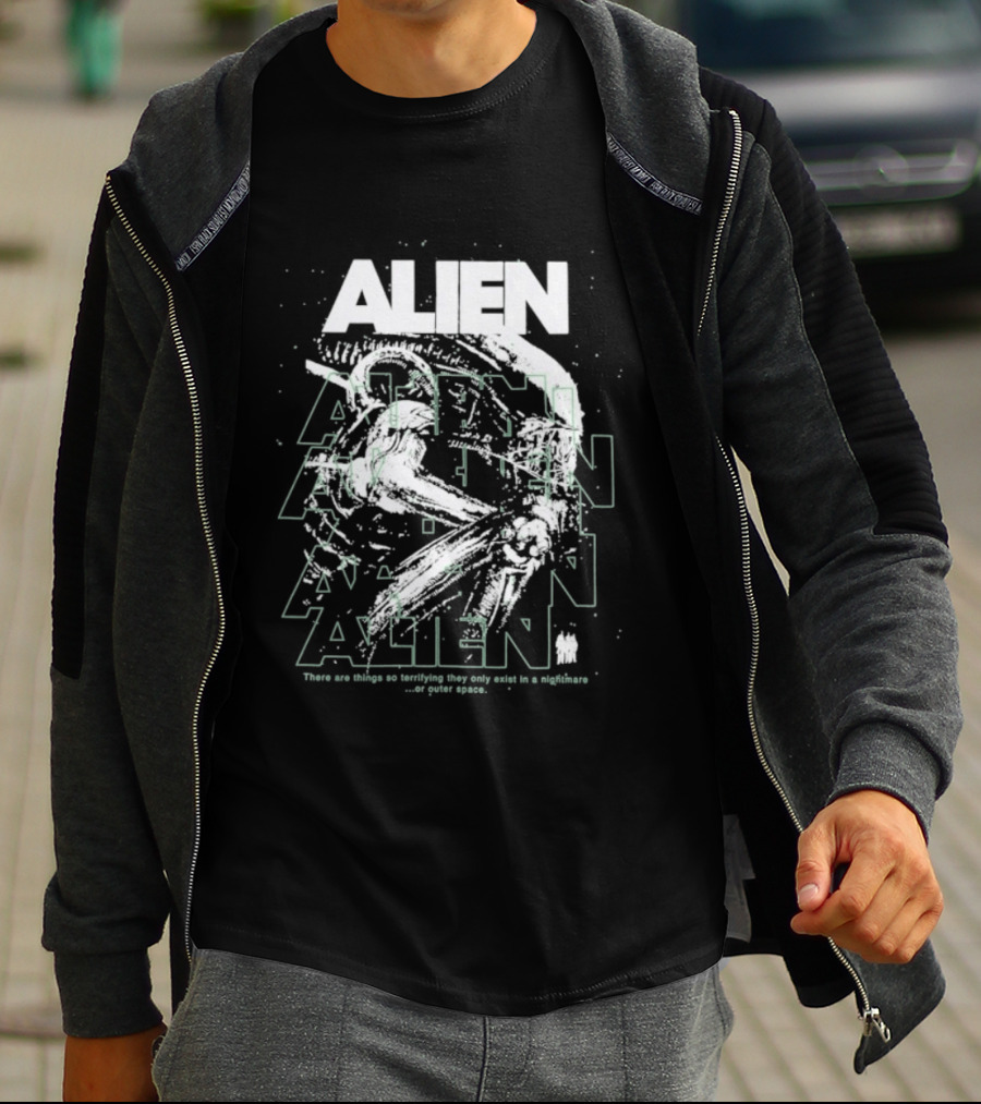 Alien Nightmare Terrifying Outer Space Creatures Exist Only In Nightmares T-Shirt