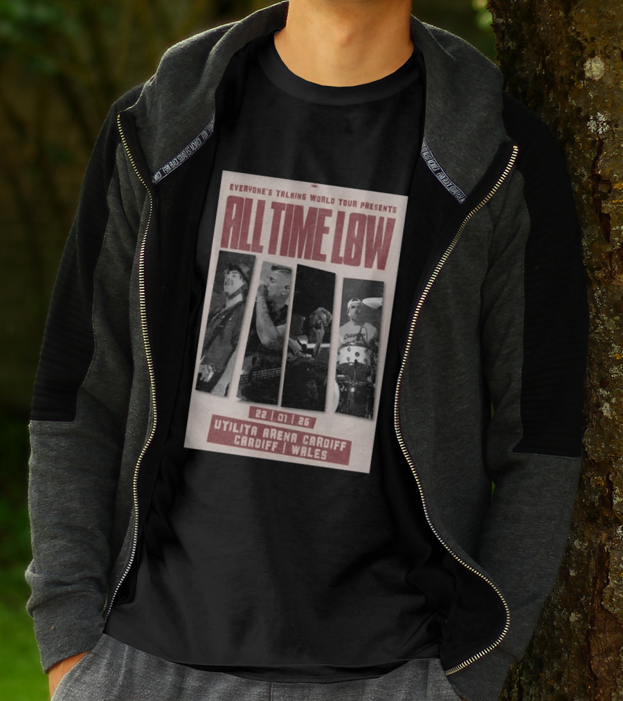 Everyone's Talking World Tour All Time Low Cardiff Utilita Arena Wales Jan 22 2026 T-Shirt