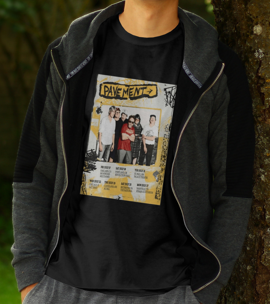 Pavement US Summer Tour 2026 Oakland Portland St. Paul Chicago Cleveland Richmond Nashville T-Shirt