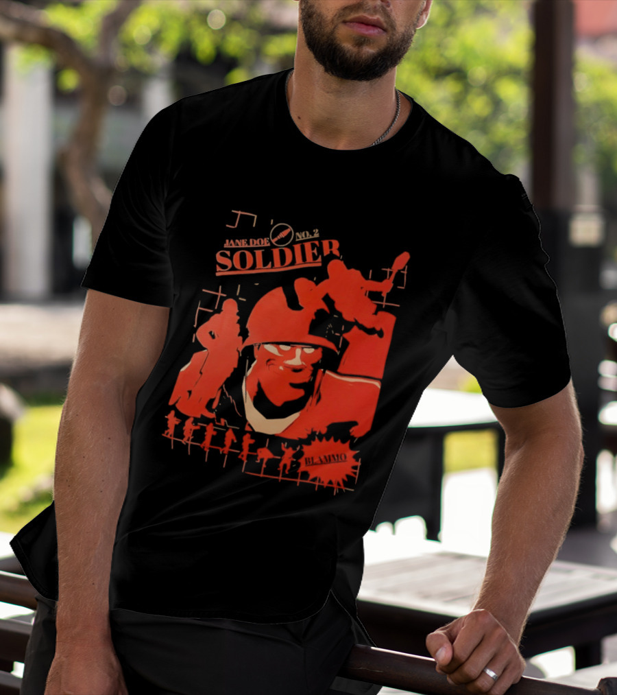 Jane Doe Soldier Team Fortress 2 1968 T-Shirt