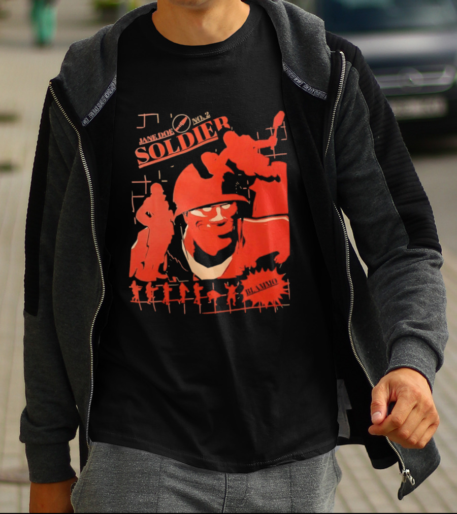 Jane Doe Soldier Team Fortress 2 1968 T-Shirt