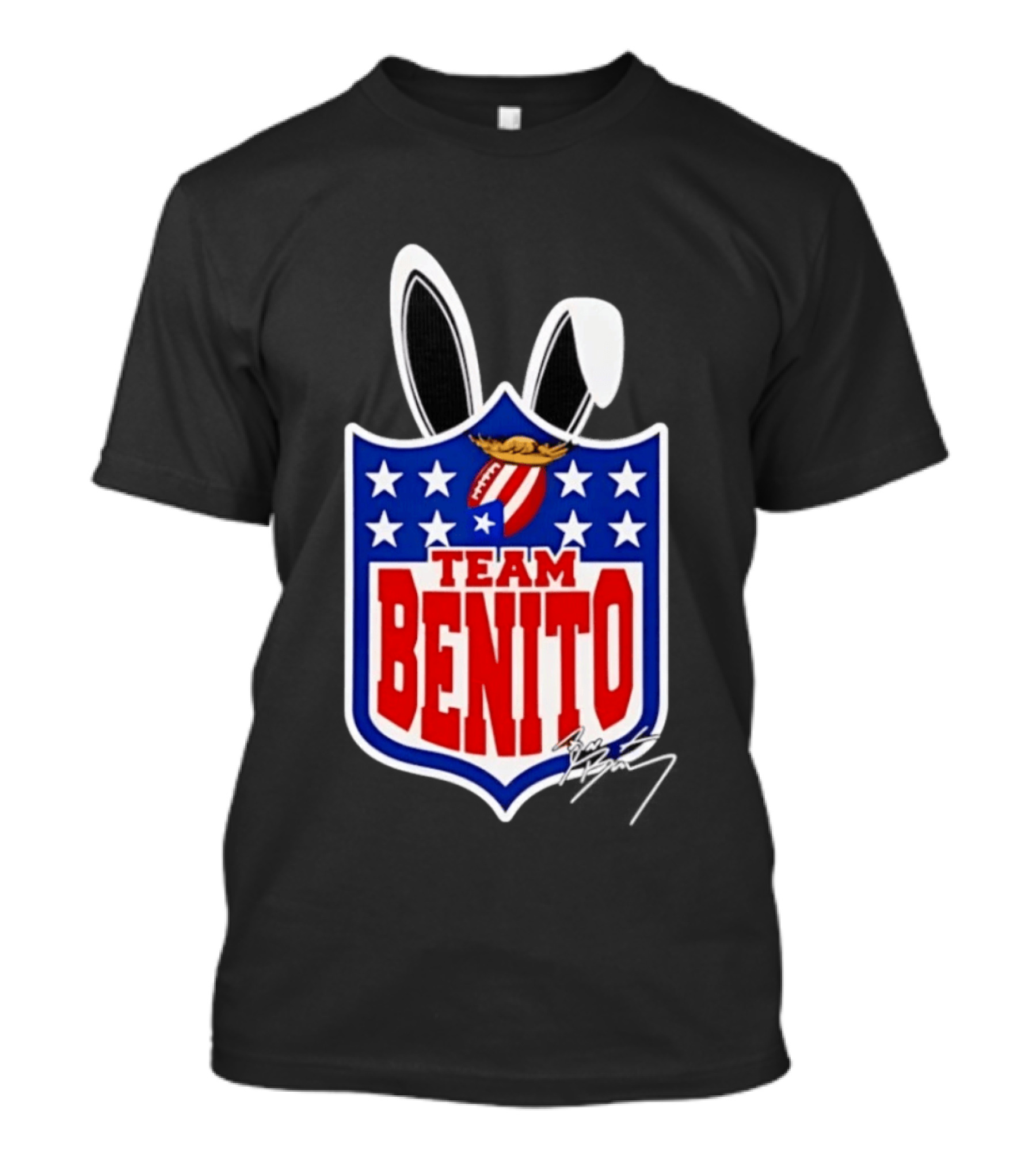 Team Benito Bad Bunny Stars Football T-Shirt