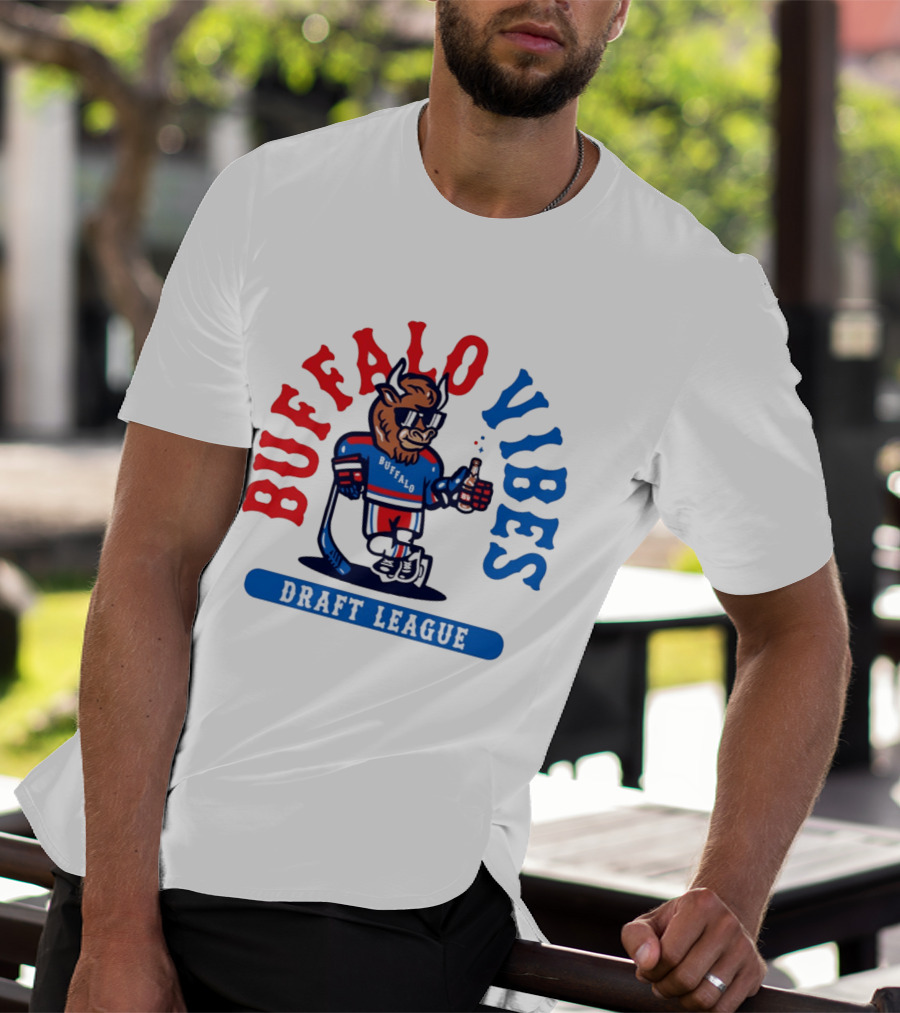 Buffalo Vibes Hockey Draft League Retro Style Buffalo T-Shirt