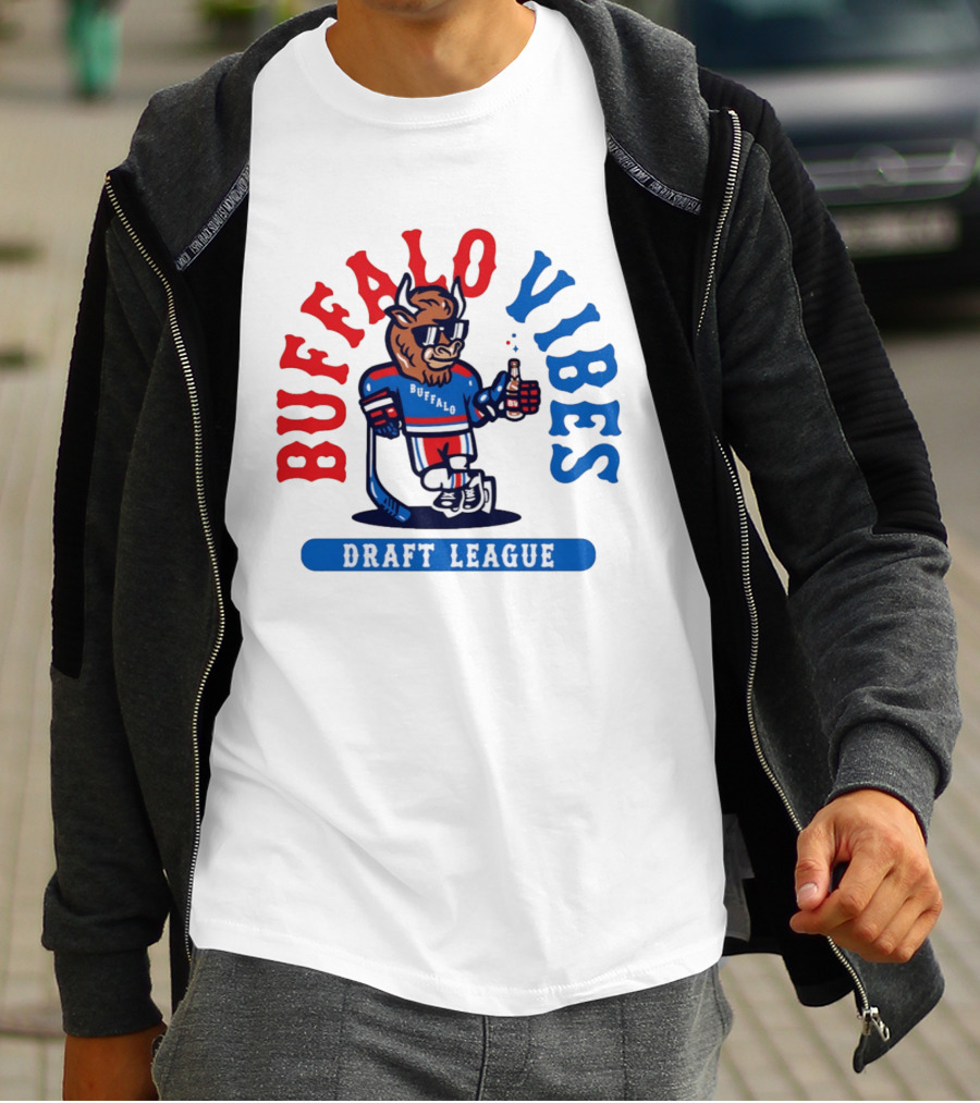 Buffalo Vibes Hockey Draft League Retro Style Buffalo T-Shirt