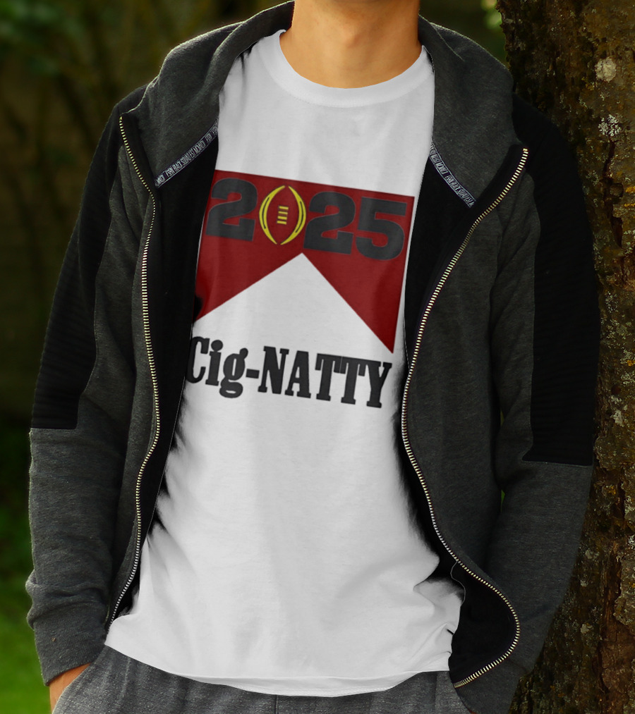 Indiana Hoosiers 2025 Cig Natty Football Banner T-Shirt