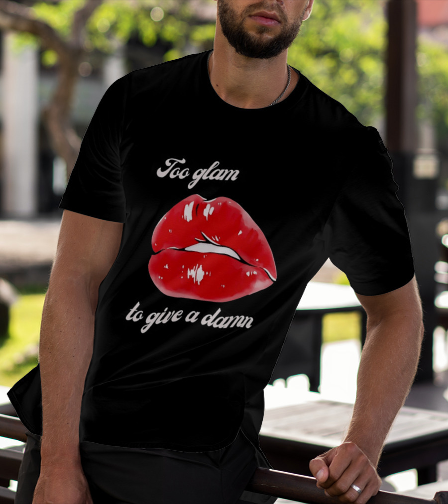 Too Glam Red Lips Attitude T-Shirt