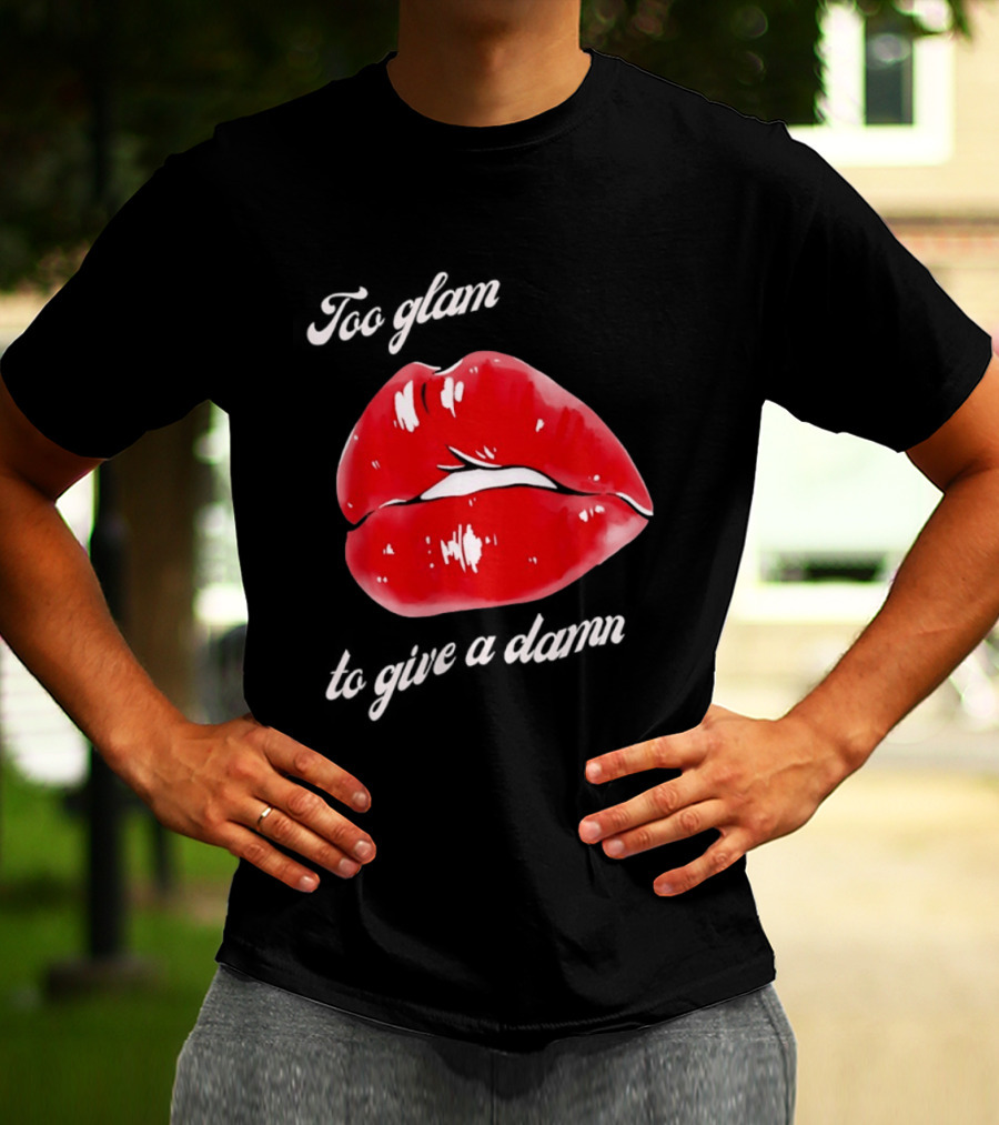 Too Glam Red Lips Attitude T-Shirt