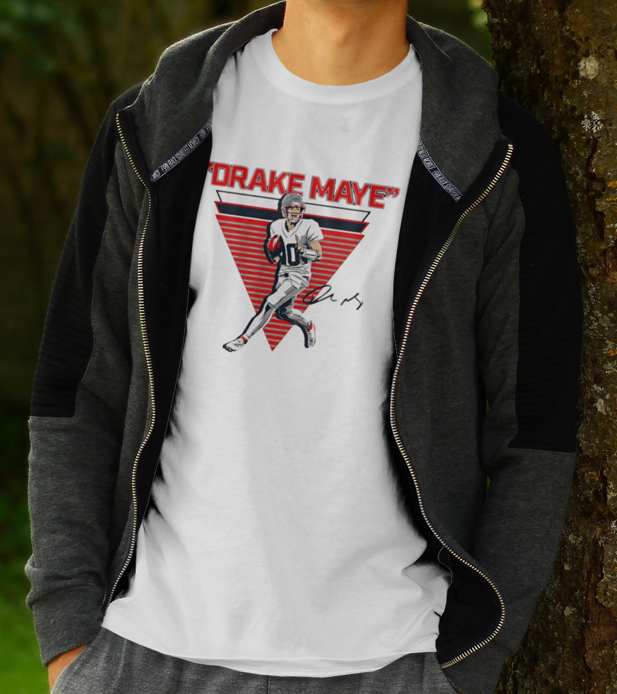 Drake Maye New England Patriots Football Player T-Shirt