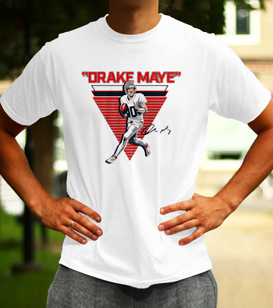 Drake Maye New England Patriots Football Player T-Shirt