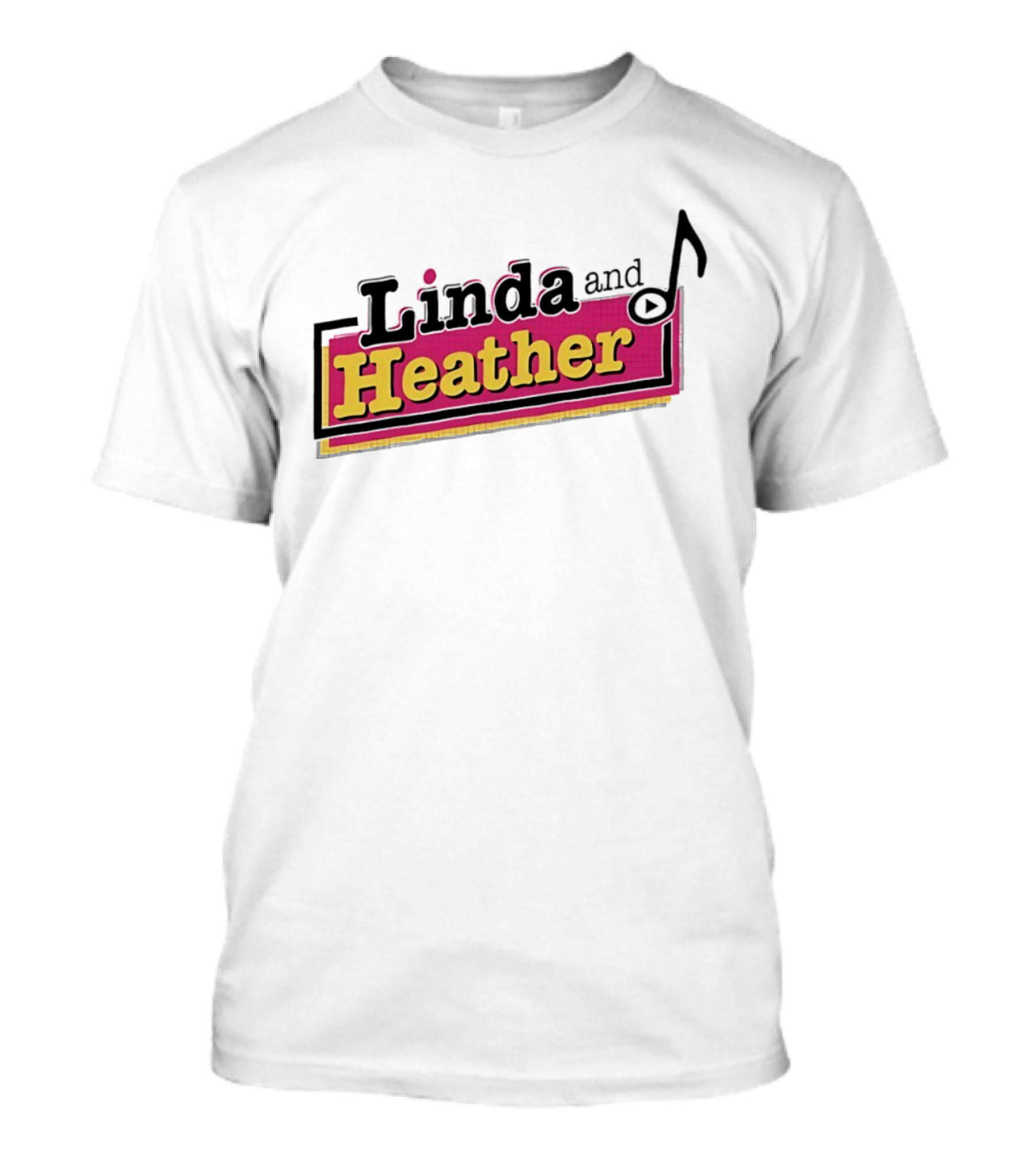 Linda And Heather Baseball Text Vintage Retro Block T-Shirt