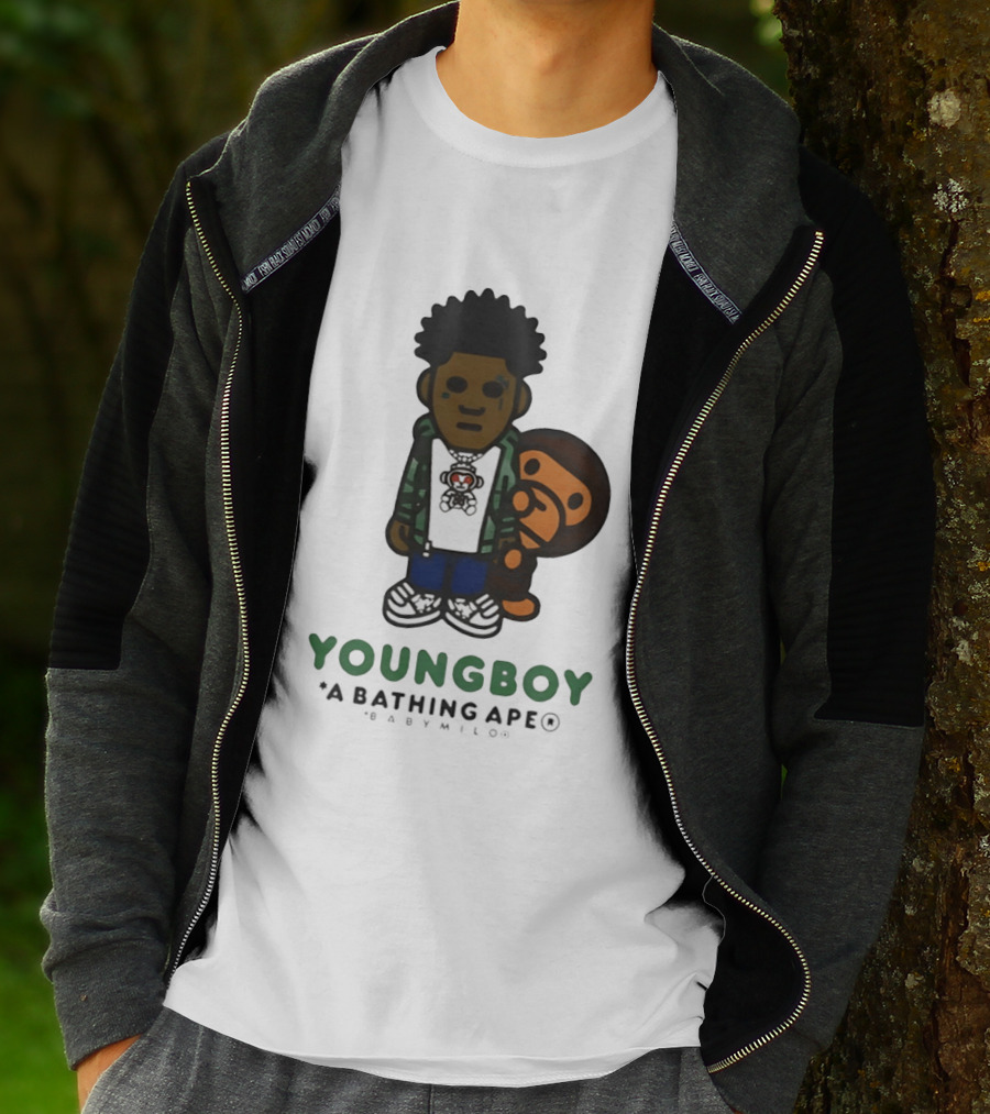 NBA YoungBoy BAPE Milo Collaboration A Bathing Ape T-Shirt