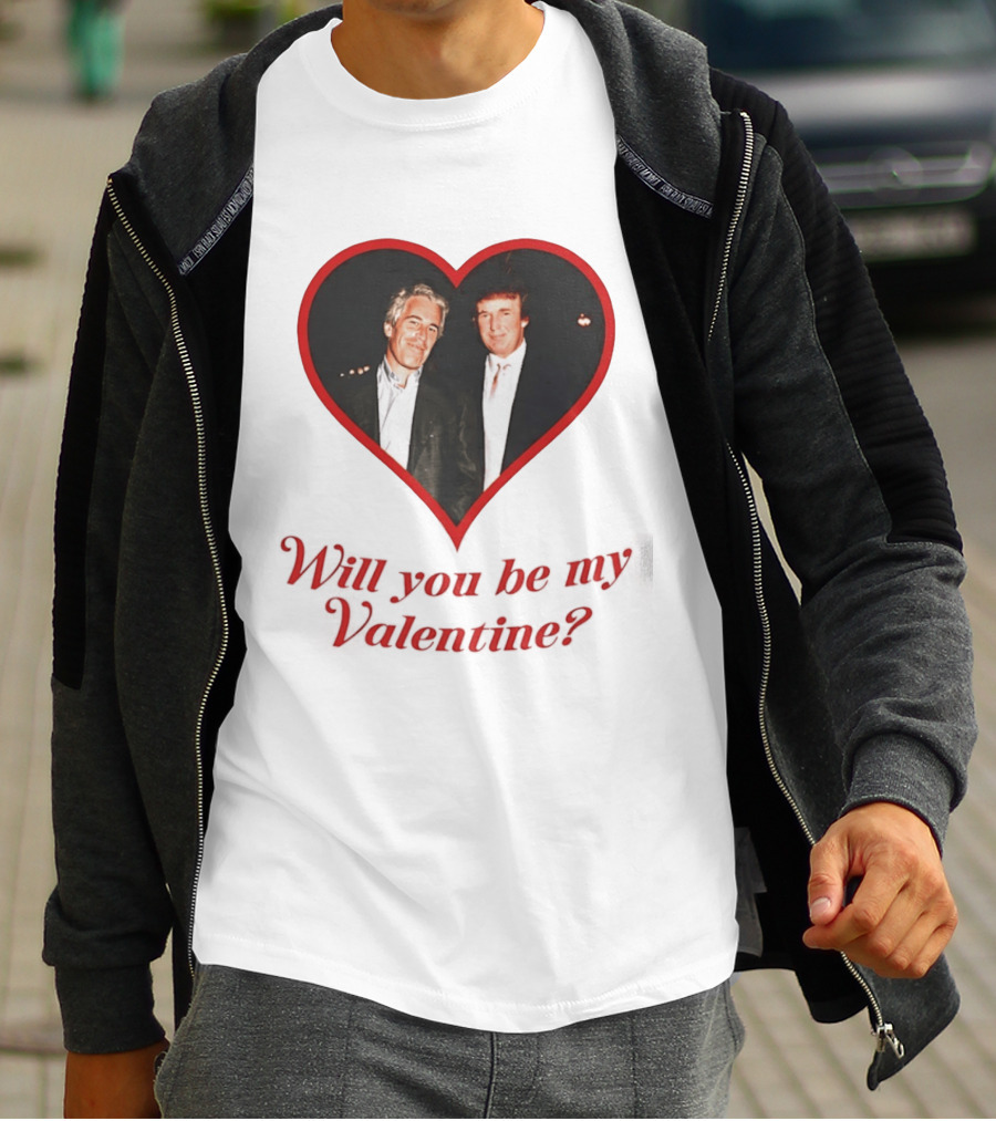 Will You Be My Valentine Heart Frame T-Shirt
