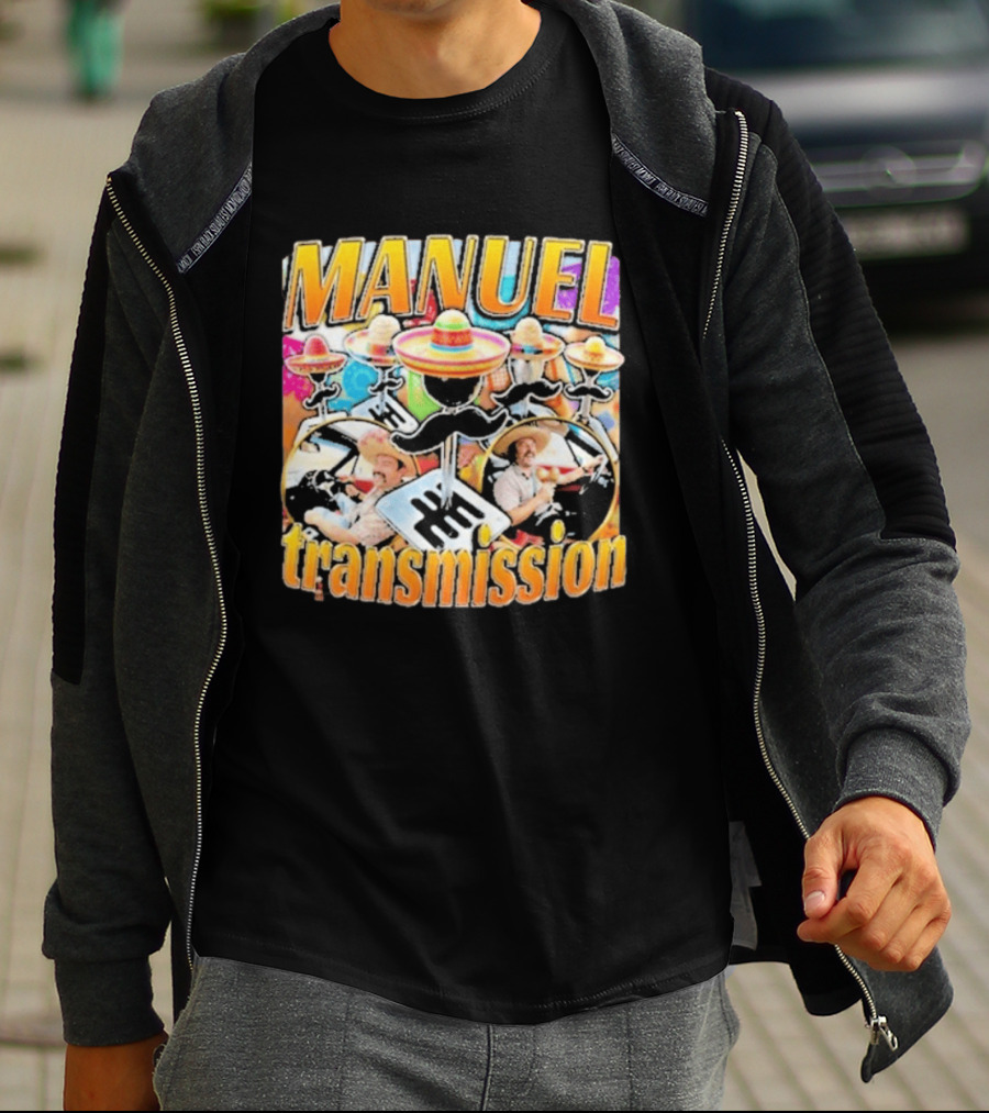 Manuel Transmission Sombrero Gear Shift Mexican T-Shirt