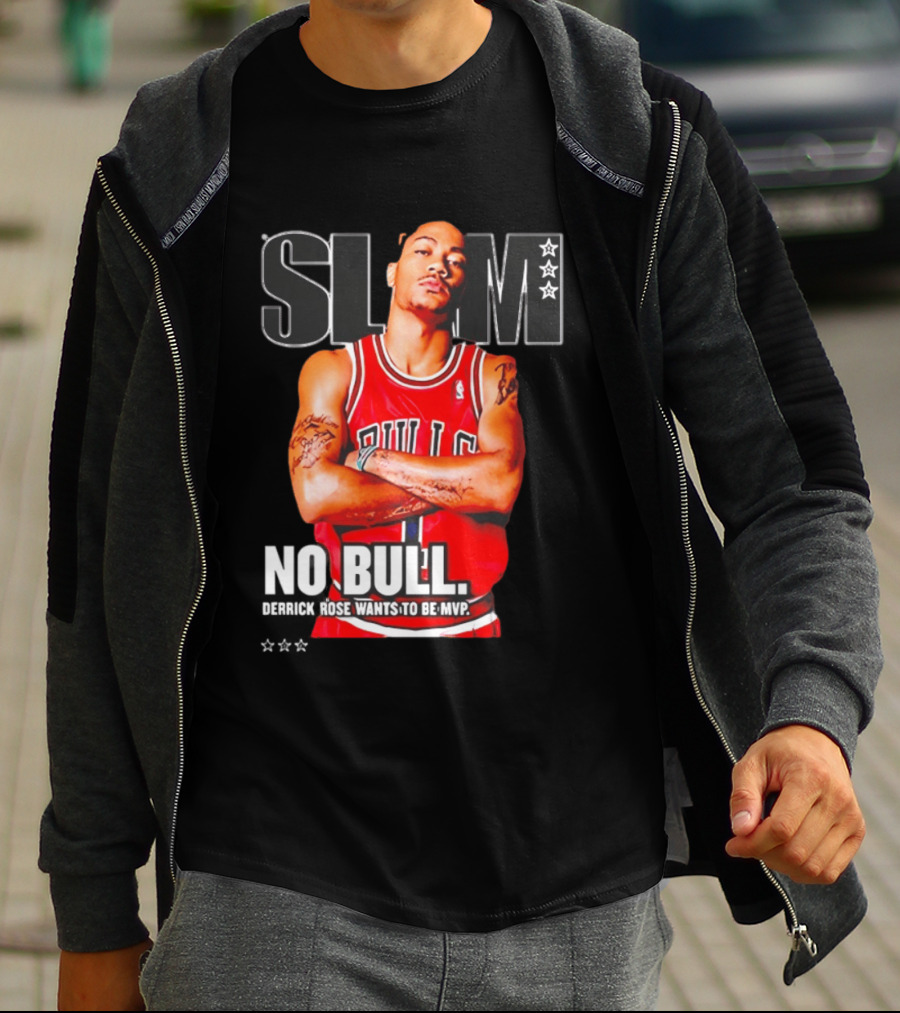 SLAM Chicago Bulls Derrick Rose No Bull Wants To Be MVP T-Shirt