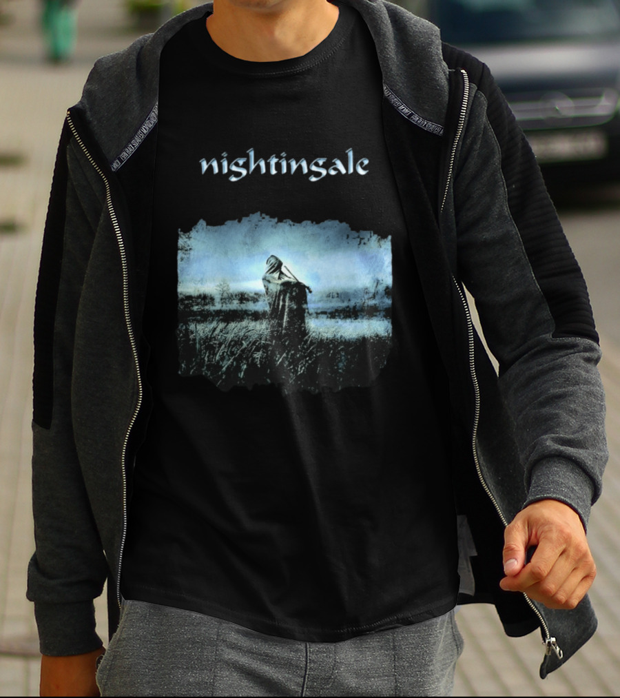 Nightingale Ethereal Nightfall Scene T-Shirt