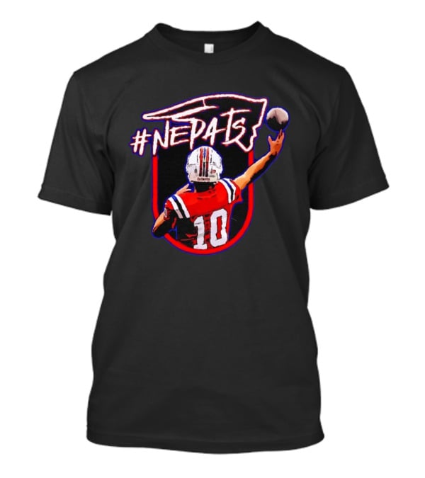#NEPats Football Player 10 Patriots New England Iconic Jersey T-Shirt