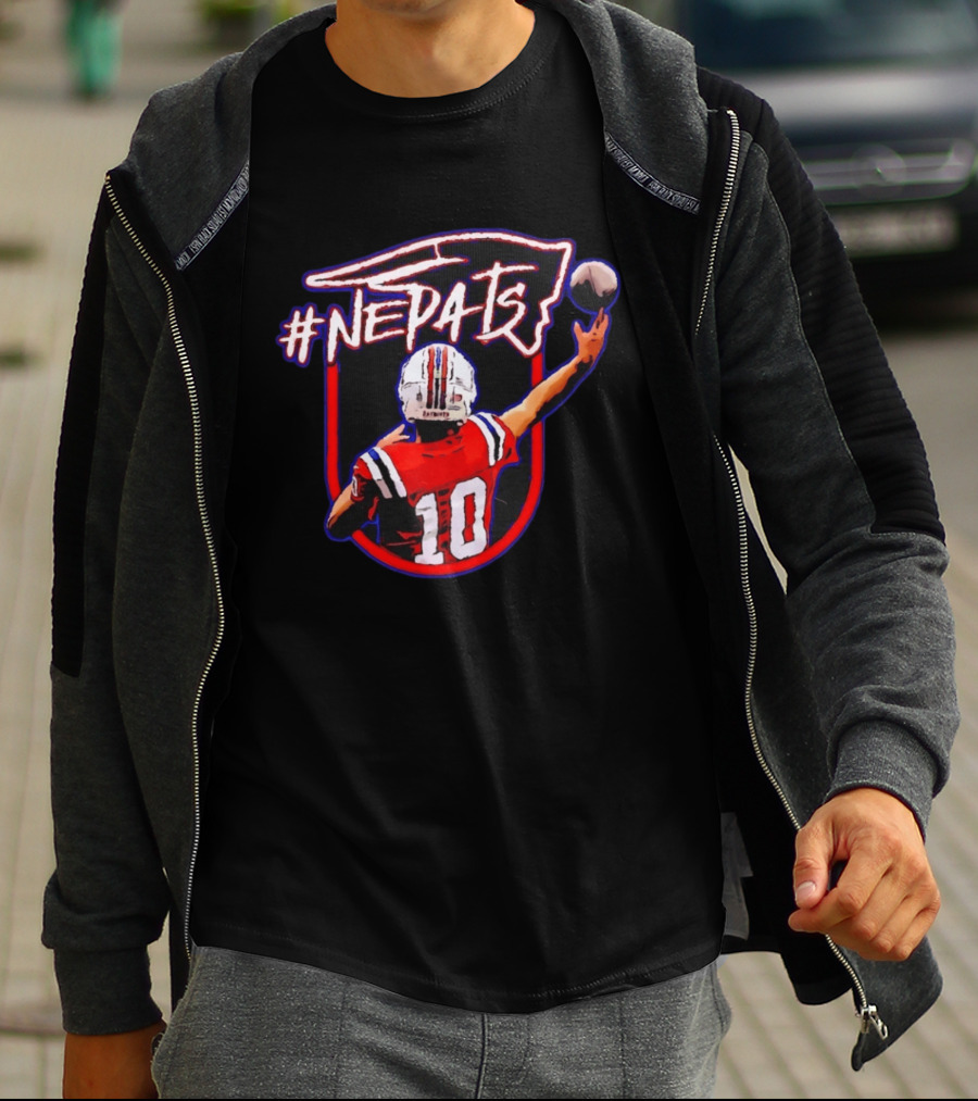 #NEPats Football Player 10 Patriots New England Iconic Jersey T-Shirt