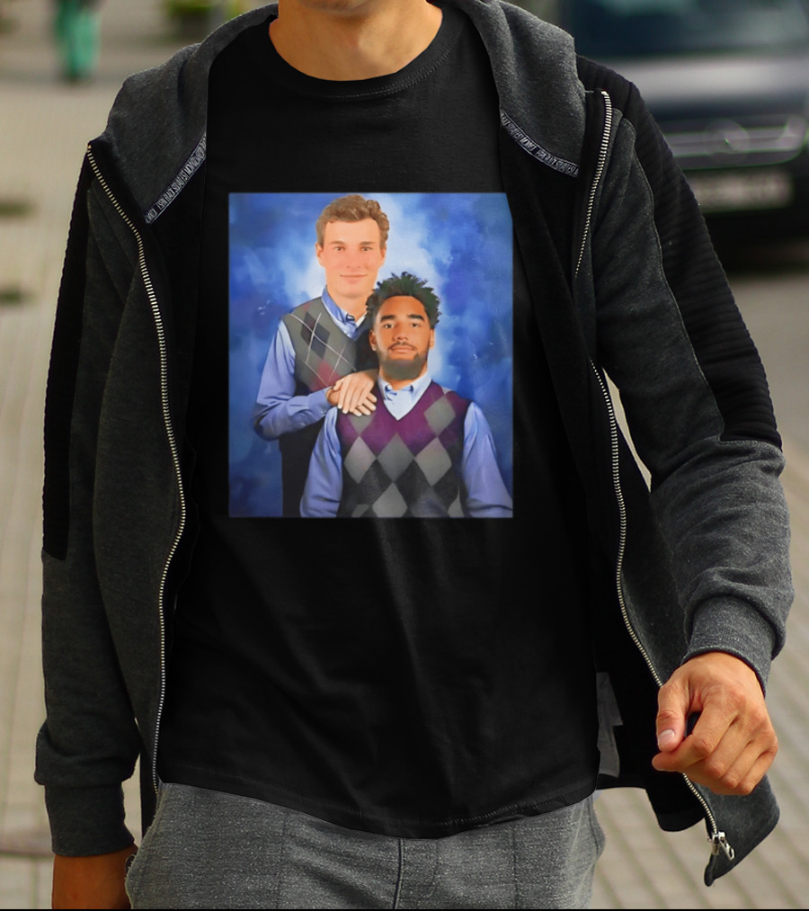 Elijah Sarratt Fernando Mendoza Step Brothers Argyle Sweater Photo T-Shirt