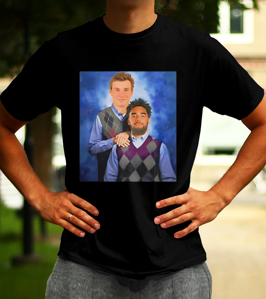 Elijah Sarratt Fernando Mendoza Step Brothers Argyle Sweater Photo T-Shirt