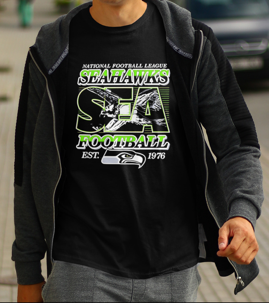 National Football League Seahawks SEA Football Est 1976 T-Shirt