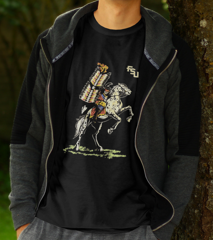 FSU Florida State Seminoles Osceola And Renegade Iconic Team Spirit T-Shirt