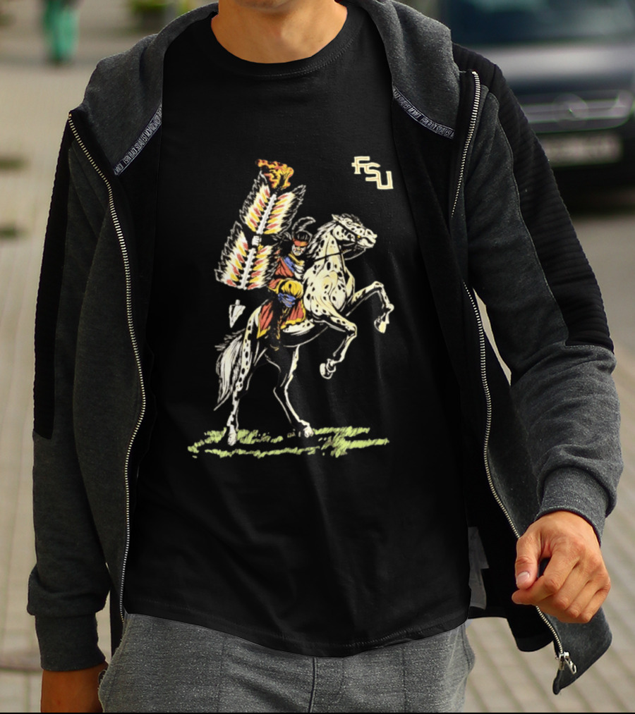FSU Florida State Seminoles Osceola And Renegade Iconic Team Spirit T-Shirt