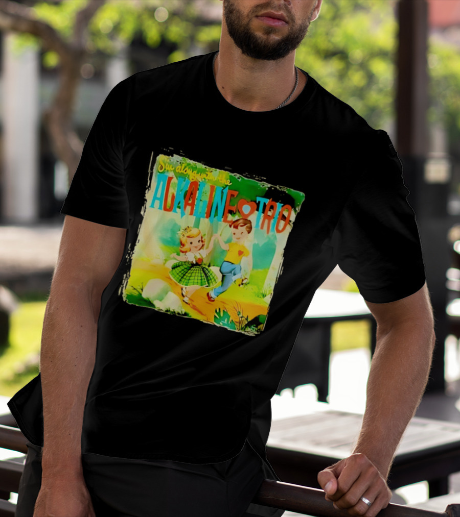 Sin Along With The Alkaline Trio Vintage Cartoon T-Shirt