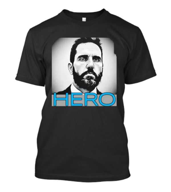 Jack Smith Hero Portrait Black And White T-Shirt