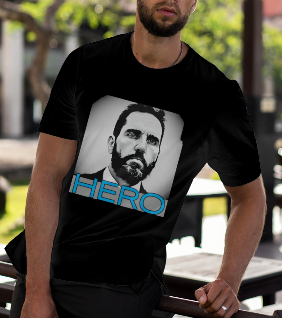 Jack Smith Hero Portrait Black And White T-Shirt