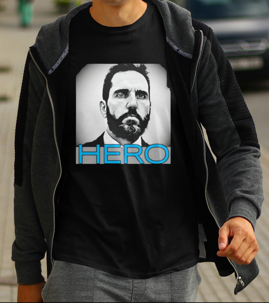 Jack Smith Hero Portrait Black And White T-Shirt