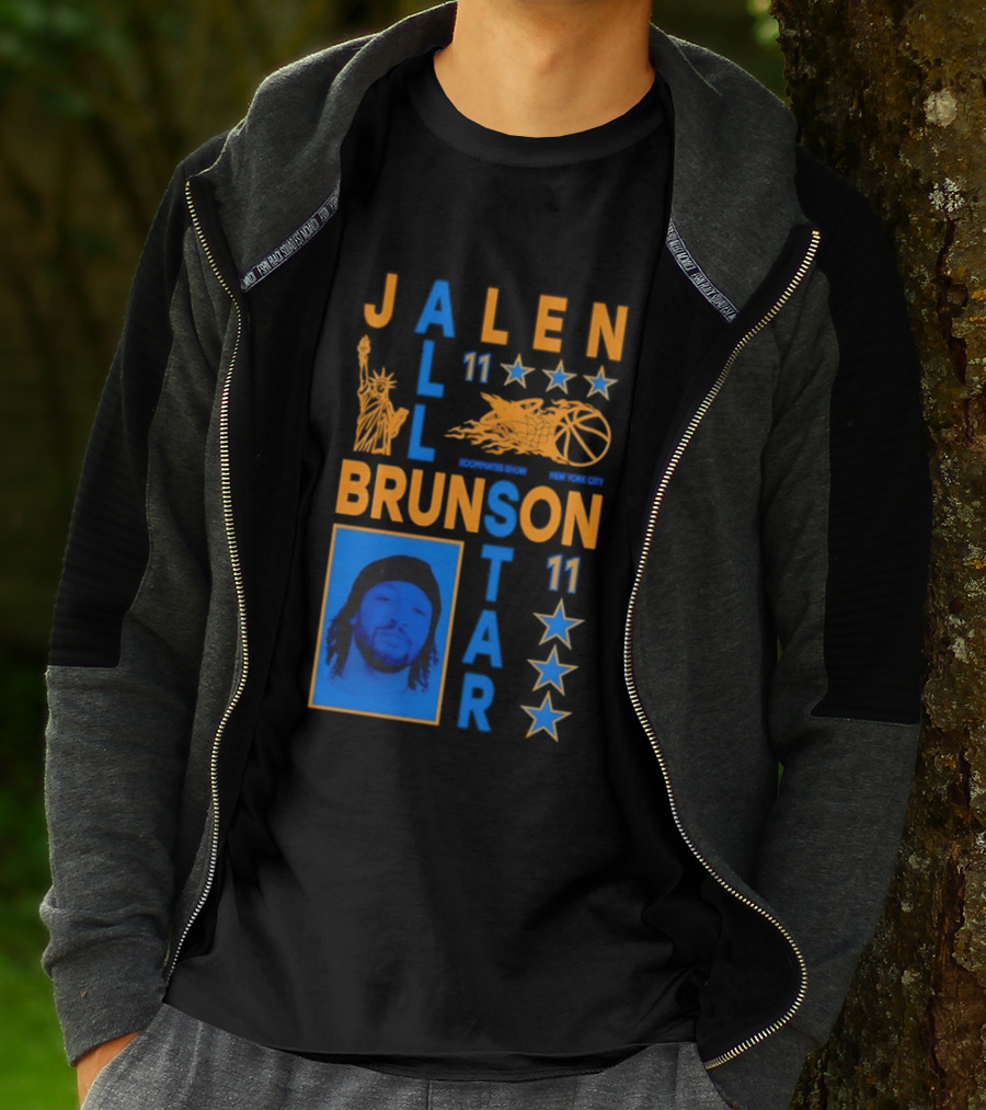 Jalen Brunson 11 NY Knicks All Star Basketball Stars T-Shirt