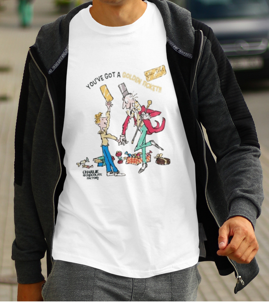 Wonka Golden Ticket Charlie And The Chocolate Factory T-Shirt
