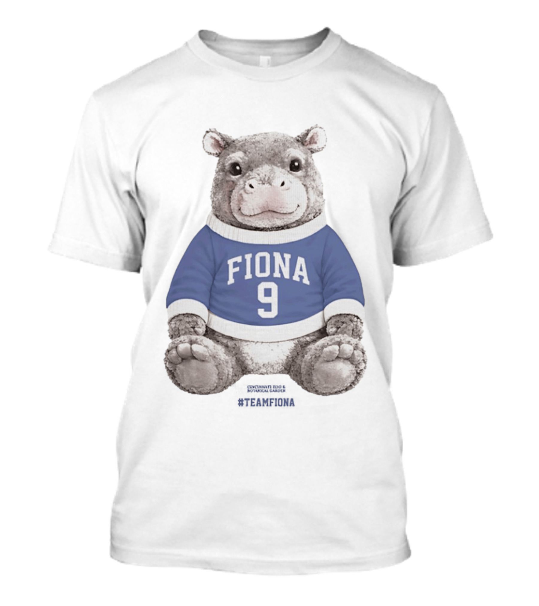 Fiona 9 Hippo Stuffie Birthday Blue Sweater T-Shirt