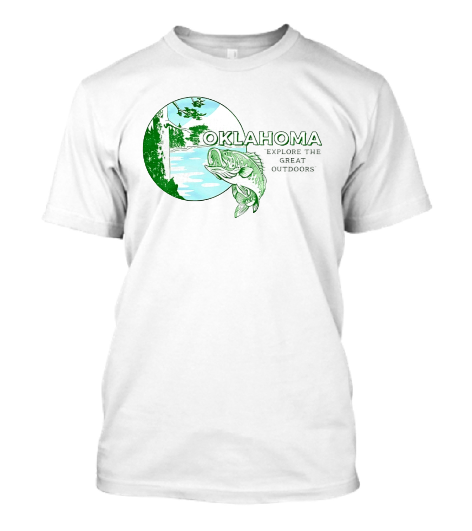 Oklahoma Fishing Explore The Great Outdoors T-Shirt