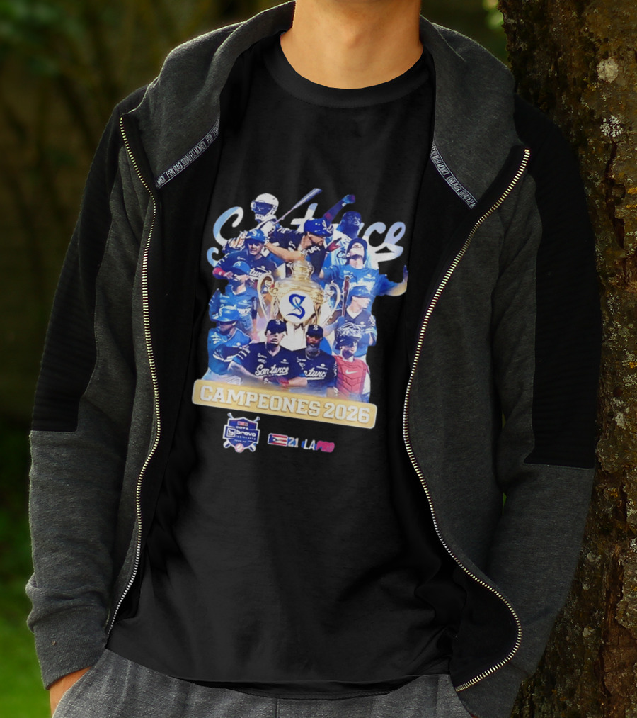 Cangrejeros De Santurce Campeones 2026 LBPRC Customized Team Celebration T-Shirt