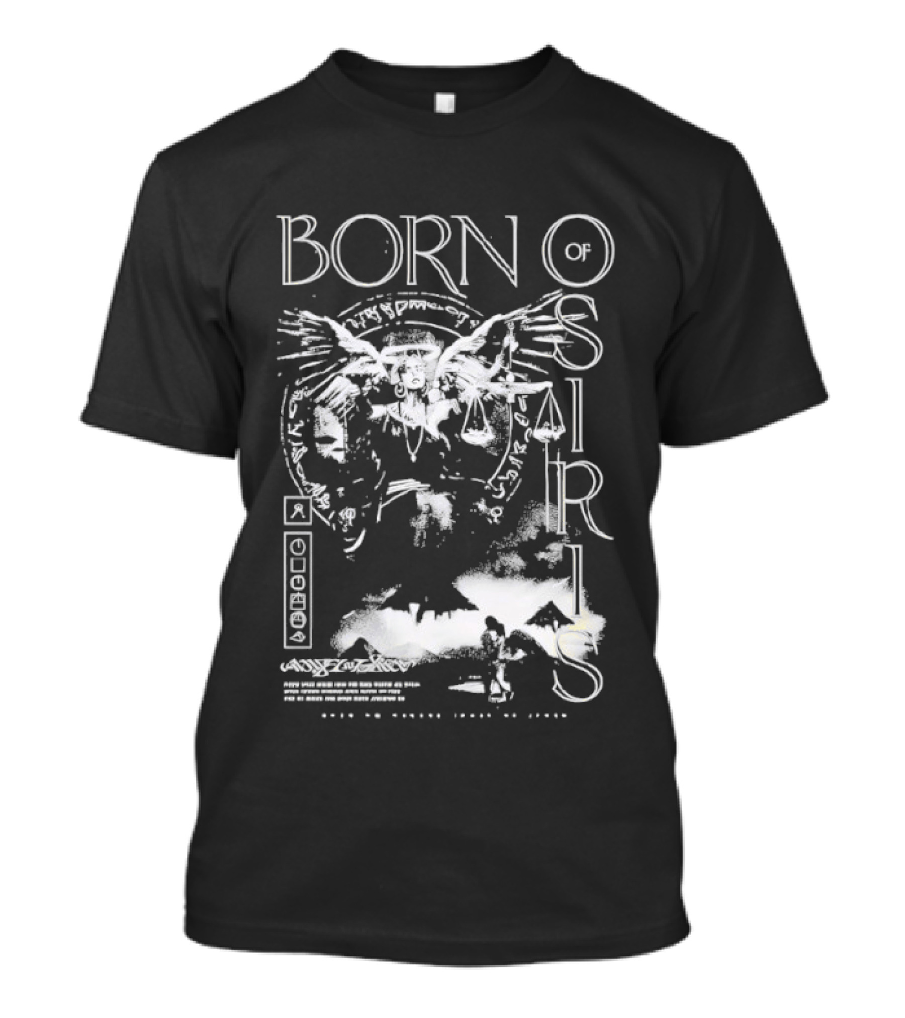 Born Of Osiris Waves Over Stranger Things Dark Synthwave T-Shirt