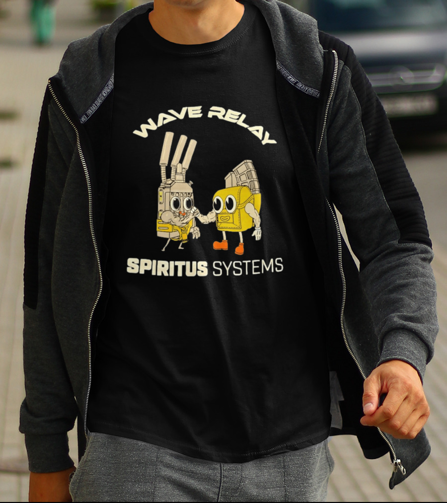 Wave Relay Spiritus Systems Cartoon Characters T-Shirt