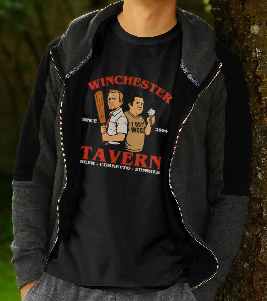 Winchester Tavern Beer Cornetto Zombies Since 2004 T-Shirt