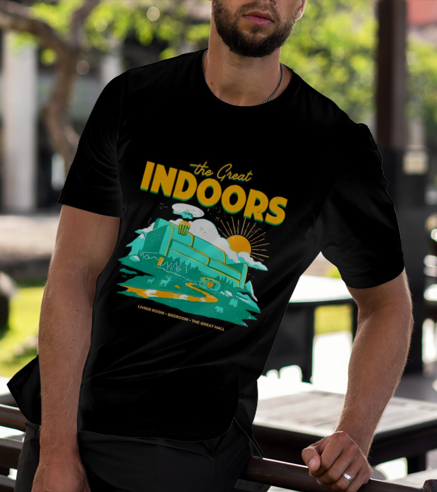 The Great Indoors Living Room Bedroom The Great Hall Couch Nature Sun T-Shirt