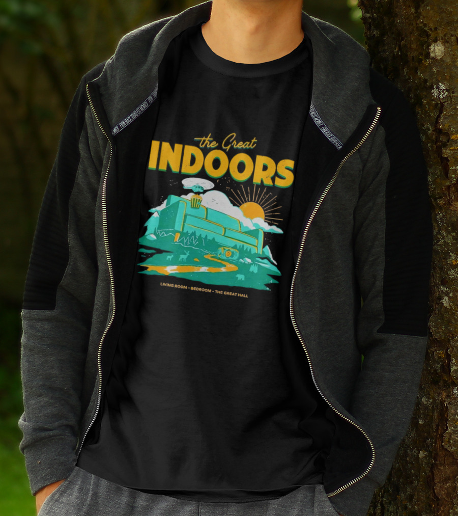 The Great Indoors Living Room Bedroom The Great Hall Couch Nature Sun T-Shirt