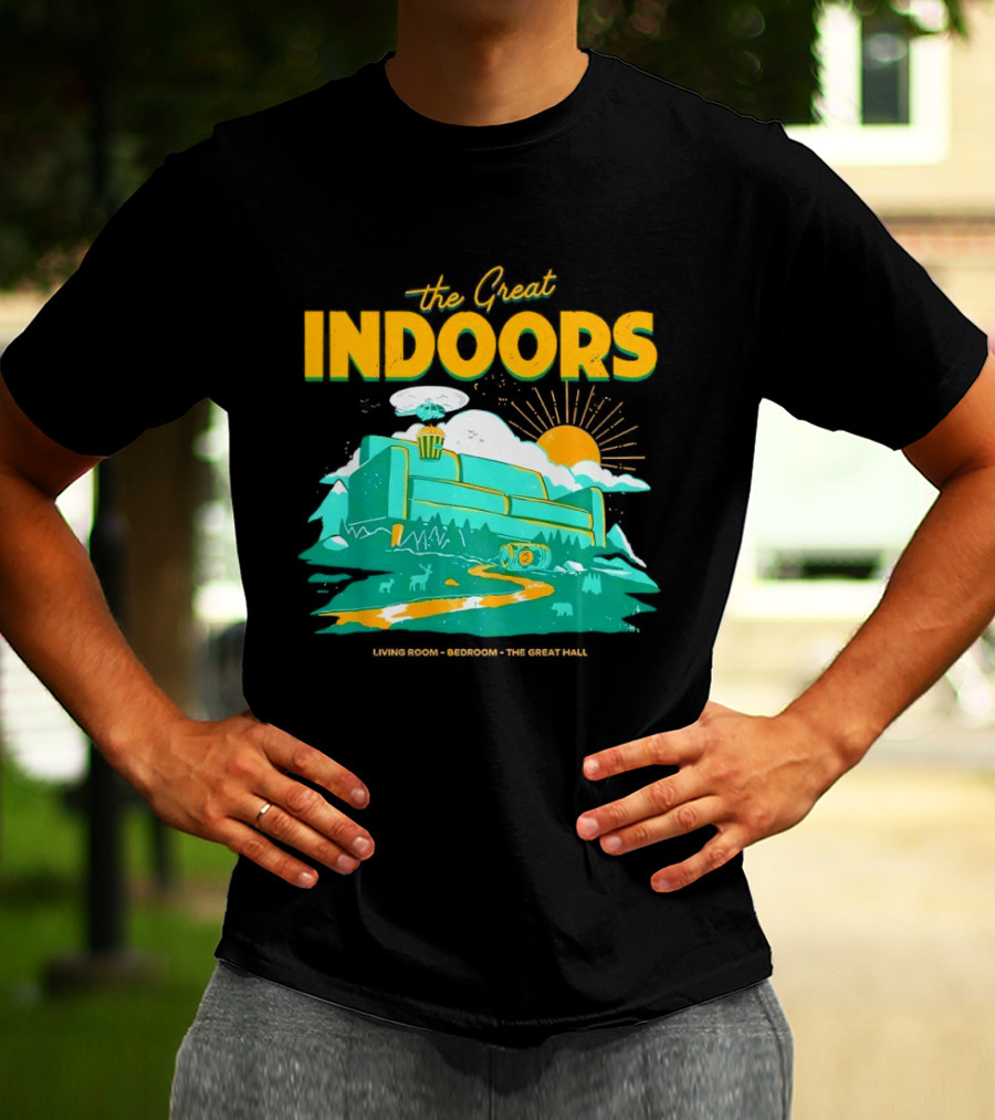 The Great Indoors Living Room Bedroom The Great Hall Couch Nature Sun T-Shirt
