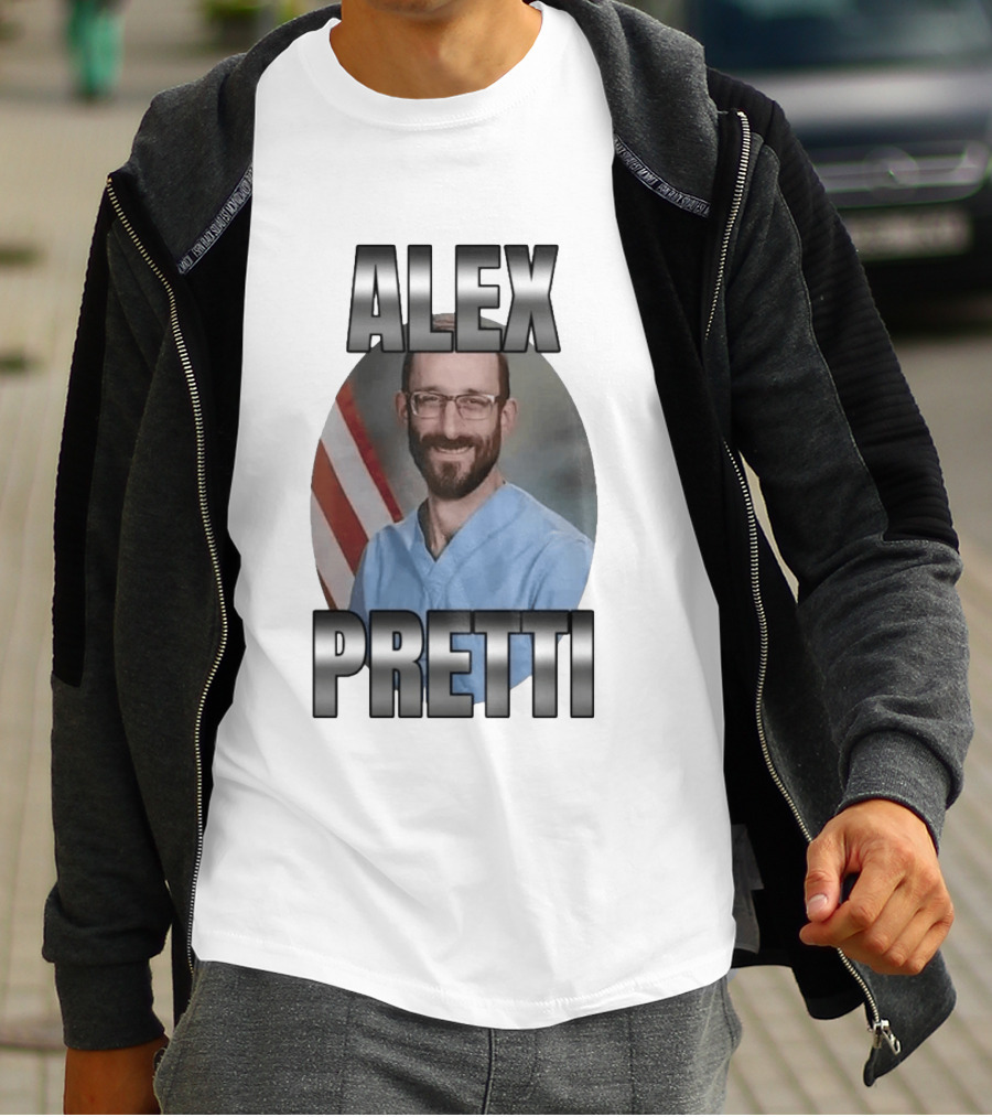 Alex Pretti American Flag T-Shirt