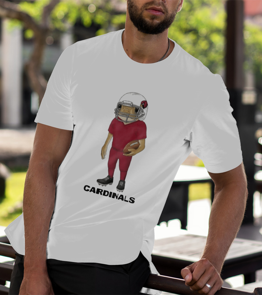 Arizona Cardinals Football Character Bad Bunny Helmet T-Shirt