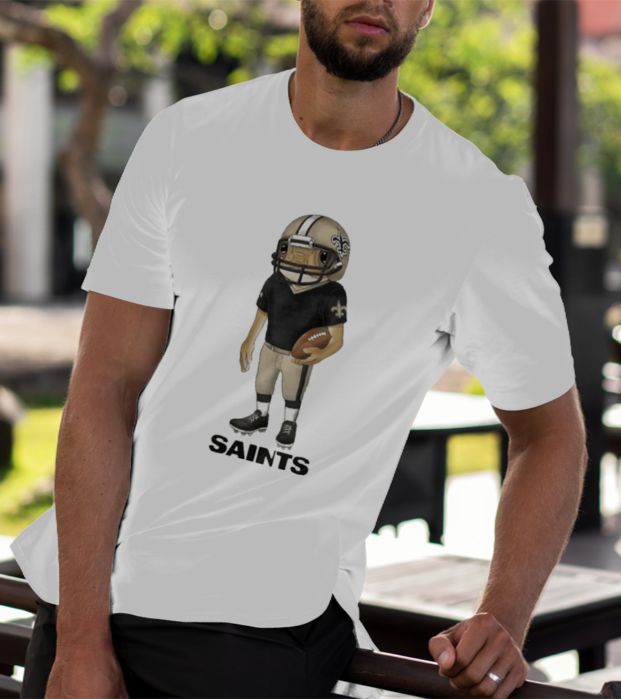 Bad Bunny New Orleans Saints Football Helmet Player T-Shirt