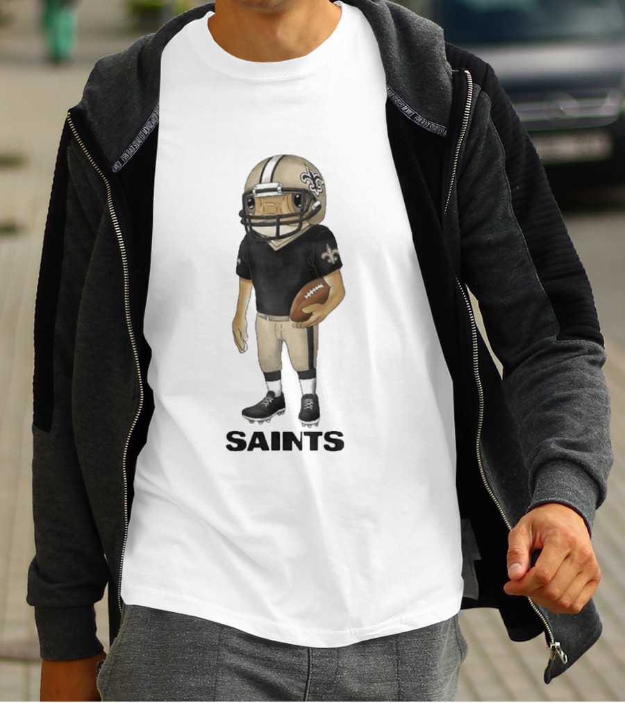 Bad Bunny New Orleans Saints Football Helmet Player T-Shirt